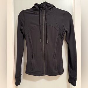 Lululemon Athletica Align Nulu Black Hooded Zip Up Jacket